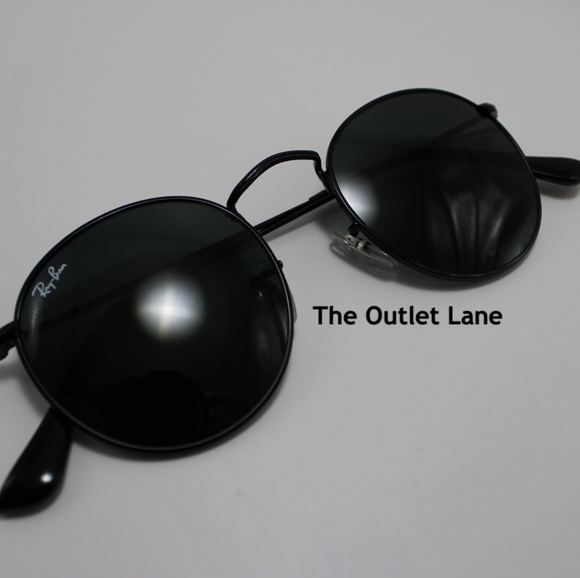 Model Display Ray-Ban Round Metal Black RB3447 - Picture 7 of 16